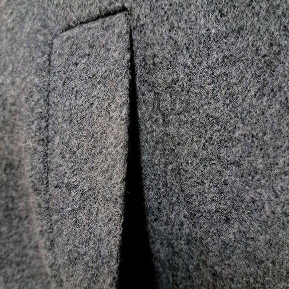 Talbots Blazer Jacket Womens Plus 18W Two Tone Gray Wool Blend Fleece Soft Cozy - Picture 8 of 15